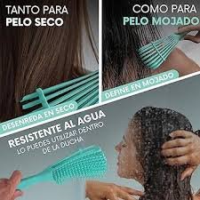 Set de 2 Cepillos Alisadores para Pelo Rizado y Afro